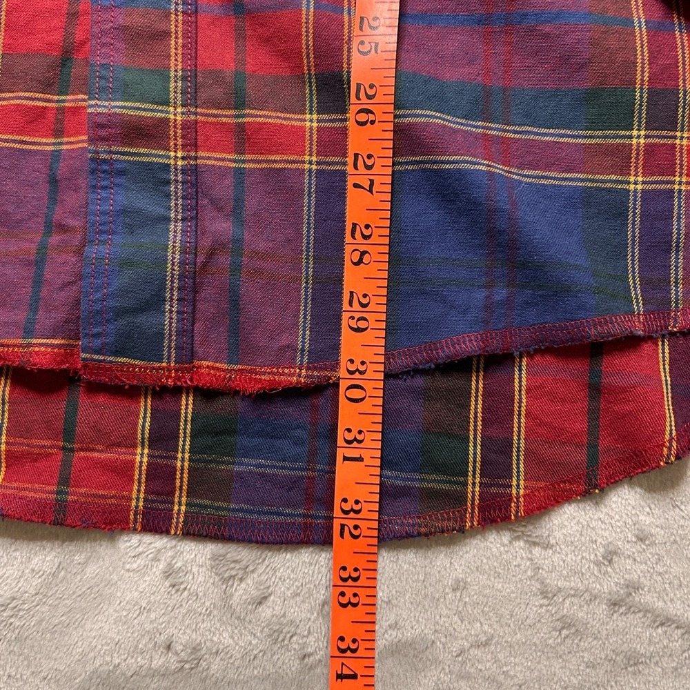 Vtg Wrangler Pearl Snap Shirt Mens 15.5 34 Plaid Western Cowboy Rodeo Workwear - Picture 6 of 8